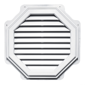#001 32" Octagon Louver White 1/Ct (Color Match: Royal Linen)