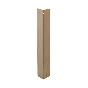 French Gray 3/8 in. x 12 in. Individual Metal Outside Corner Vertical Grain 25/ct