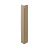 French Gray 3/8 in. x 12 in. Individual Metal Outside Corner Vertical Grain 25/ct