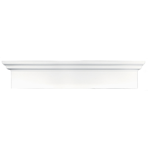 6 in. x 73-5/8 in. Flat Window Header Panel #001 White