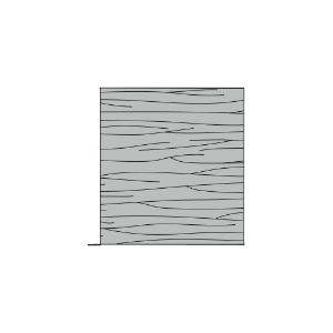 TruLine HP 10 in. x 12 ft. Woodgrain Aluminum Fascia Pewter 805