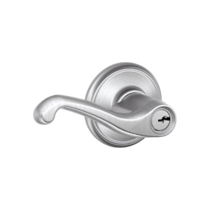 F51CF Entry Flair Lever UL 626 Satin Chrome