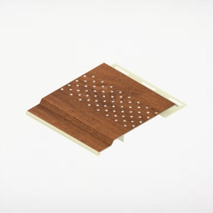 4 in. Vented Soffit 12 ft. Cinnamon Walnut