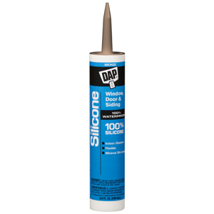 DAP 100% Silicone Rubber Window, Door & Siding Sealant 9.8 fl. oz. - Bronze