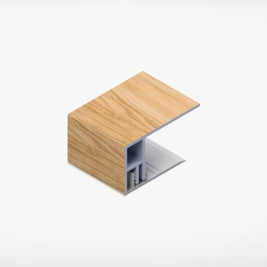 2pc 2 in. Alum/PVC Board & Batten J-Trim 12 ft. Sugar Maple (Price Reflects 4 to a Pack)