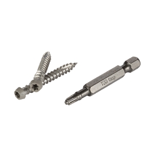 1-5/8 in. TOPLoc Stainless Steel Fascia Screws Light Gray 100 Pk