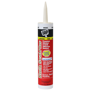 DAP Kwik Seal Plus Premium Kitchen & Bath Adhesive Sealant 10.1 fl. oz. - Biscuit