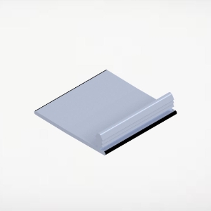 Soffit Top J-Trim 2-Piece 1-1/2 in. x 20 ft. Alum Black