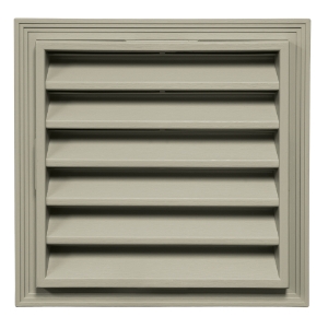 12 in. x 12 in. Square Louver Gable Vent #115 Green