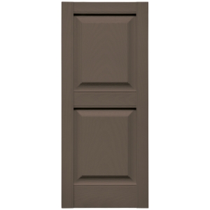 14-3/4 in. x 35 in. Raised Panel Shutter French Roast 385