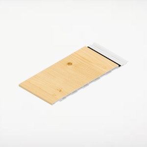 12 in. Seamless Shadowline Wall Panel 16 ft. Canadian Pine 4/pk Cham