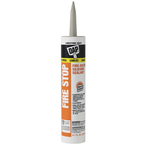 DAP Fire Stop Fire-Rated Elastomeric Sealant 10.1 fl. oz. - Limestone Gray