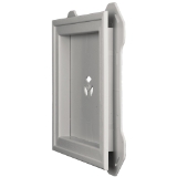 Recessed Square Mount Block CT Graystone 171