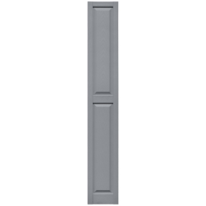 12 in. x 80 in. Raised Panel Shutter Platinum 945