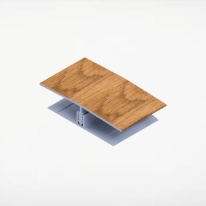 2 pc 2-3/4 in. Alum Univ Wall H Trim 20 ft. Manhattan Natural Oak