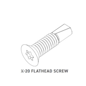 TimberTech Framing Black 1/4-20 x 1.00 in. Flat Head Self-Drilling Screws