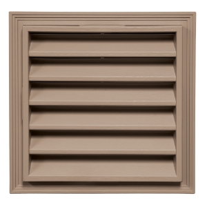 12 in. x 12 in. Square Louver Gable Vent #207 CT Frosted Blend