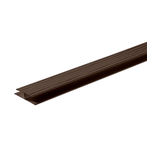 Diamond Kote® 1 1/2 in. x 10 ft. Woodgrain Soffit Channel Canyon/Grizzly Accent