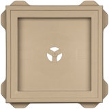 Recessed Square Mount Block Savannah Wicker 069