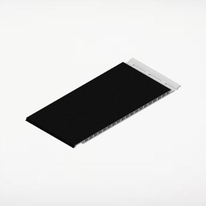 Seamless Soffit Panel 3/8 in. x 12 in. x 20 ft.  Black Sand
