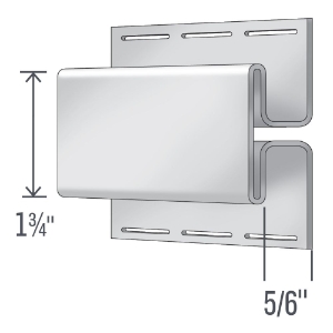 5/8 in. Matte T-Trim Royal White 10 ft.