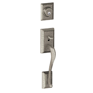 F58 Addison Handleset Exterior 621 Distressed Nickel - Box Pack redirect to product page