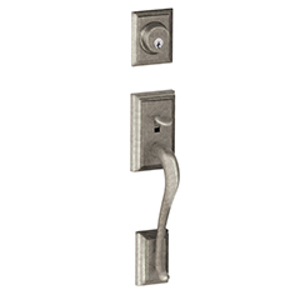 F58 Addison Handleset Exterior 621 Distressed Nickel - Box Pack