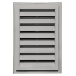 12 in. x 18 in. Rectangle Louver Gable Vent  CT Graystone 171