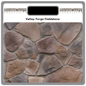 StoneCraft Valley Forge Fieldstone Sample Board