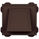 4" Hooded Vent #009 Federal Brown