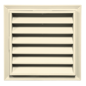 12 in. x 12 in. Square Louver Gable Vent #020 CT Heritage Cream