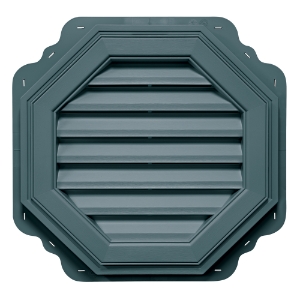 18 in. Octagon Louver Gable Vent #004 Wedgewood Blue