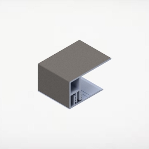 2pc 2 in. Alum/Alum Board & Batten J-Trim 12 ft. Warm Autumn 4/pk ChamClad