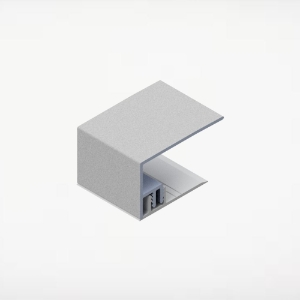 2 pc 2 in. Alum/PVC Quick Click Soffit J-Trim 20 ft. Pebble Brook