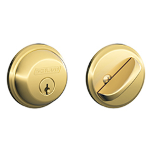 B60N Single Cylinder Deadbolt 505 Bright Brass - Box Pack redirect to product page