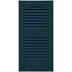 12 in. x 25 in. Open Louver Shutter Midnight Blue #166 redirect to product page