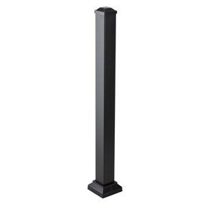 36 in. x 3 in. Impression Rail Express Post Kit Black