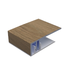 ChamClad Universal Siding J-Trim 2-Piece 2 in. x 12 ft. Alum/Alum Barrel Oak