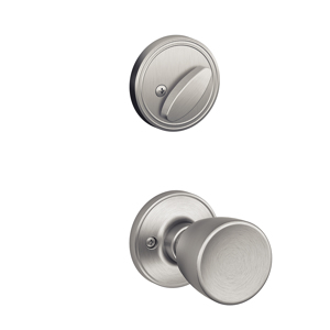 JH59 Handleset Interior Byron Knob 630 Satin Stainless Steel