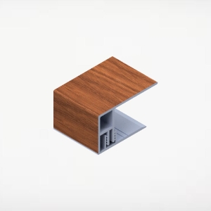 2pc 2 in. Alum/Alum Board & Batten J-Trim 12 ft. Spanish Redwood 4/pk ChamCl