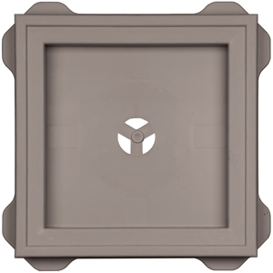 Recessed Square Mount Block #041 CT Granite Gray