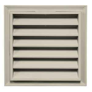 12 in. x 12 in. Square Louver Gable Vent #347 Mist CT Herringbone