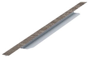 Woodmark 8" H-Molding Woodgrain Universal Iron Ash