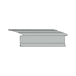 1-1/2 in. x 10 ft. Aluminum Infinity Drip Edge with Snap Lock Pewter 805
