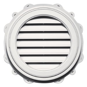 #117 22" Round Louver (Color Match: Royal White)
