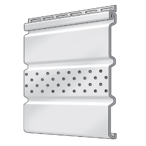 Trad T4 Soffit Matte Center Vent Royal White 12 ft.