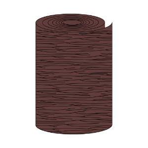 24 in. x 50 ft. Aluminum PVC Trim Coil Woodgrain Brown 502