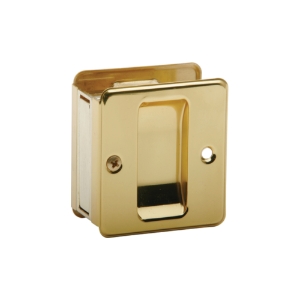 Ives 990 Pocket Door Passage 605 Bright Brass - Model: 990A3