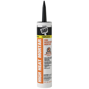 DAP High Heat Fire Resistant Mortar 10 fl. oz. - Black