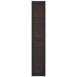12 in. x 67 in. Open Louver Shutter Musket Brown #010